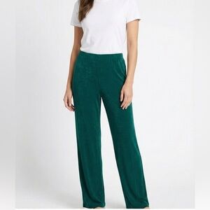 PICADILLY FASHIONS Slinky Knit Pull On Straight Leg Pants Elasticized Waist XL